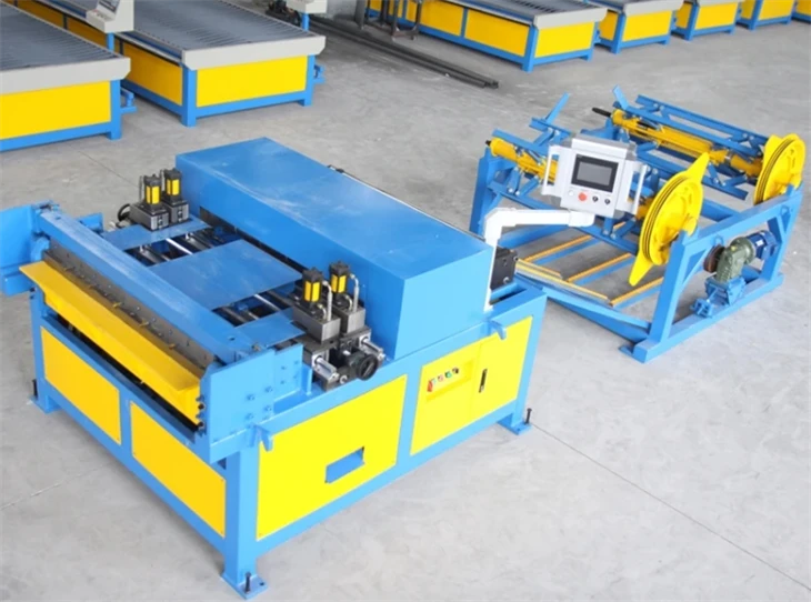 Firkantet HVAC Auto Air Duct Making Machine, Wind Pipe Production Line 3, Air Tube Forming Machine